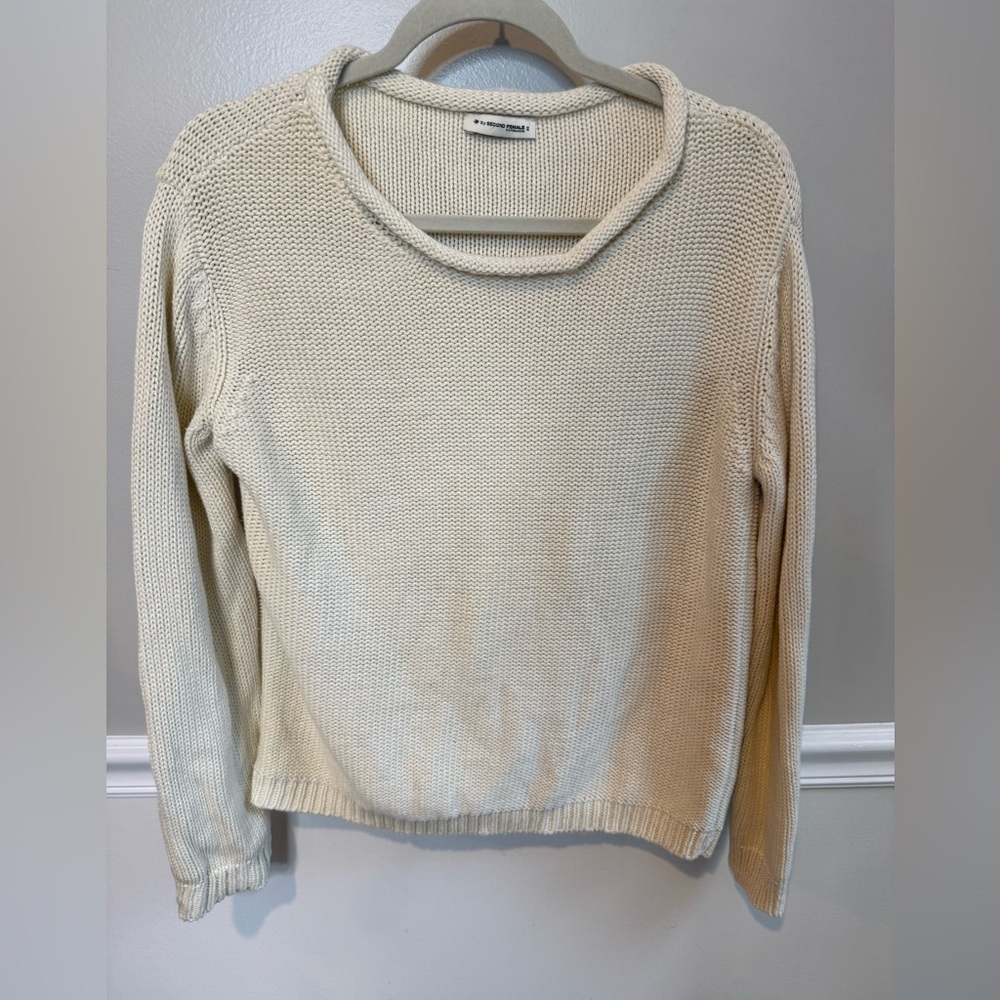 Second Female Cream Sweater